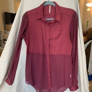 Free People button up blouse